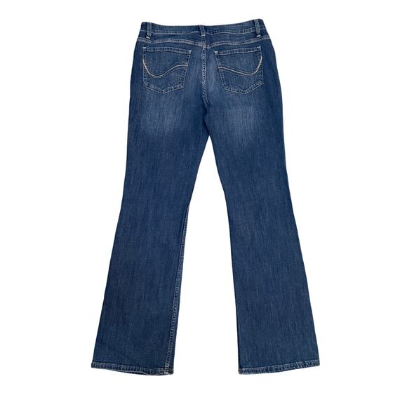 Riders by Lee Jeans Indigo Womens 12 Bootcut Mid Rise 90s Retro Grunge Western - Picture 2 of 10